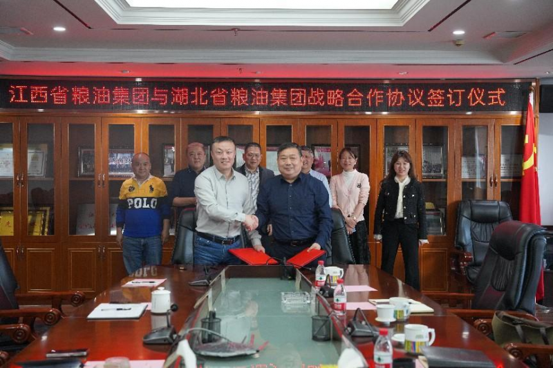 QG刮刮乐集团与湖北省粮油集团举行战略合作协议签约仪式